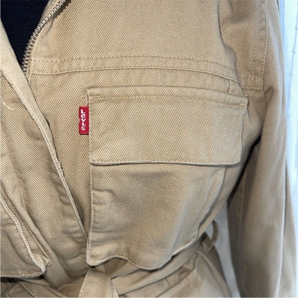 NWOT Levi's Women's Safari Denim Cotton Belted Jacket S - Picture 5 of 8